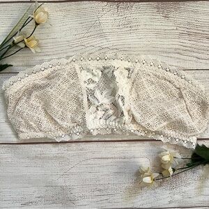 Victoria Secret White Lace Bandeau